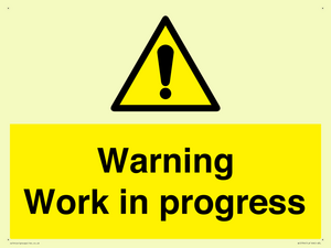 Warning Work in progress